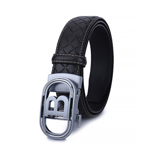 Silver Buckle Woven Mesh