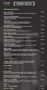 Pasta Street menu 1