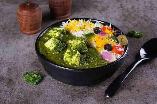 Palak Paneer Rice Bowl