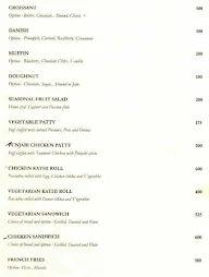 Le Petit Cafe, The Lalit menu 1