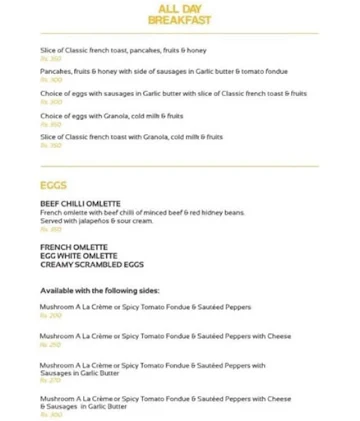 French Toast Bakery, Kitchen & Studio menu 