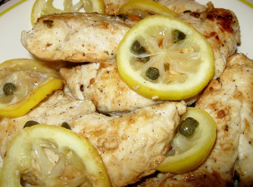 Lemon Pepper Chicken with Garlic and Balsamic Capers