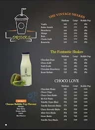 The London Shakes menu 8