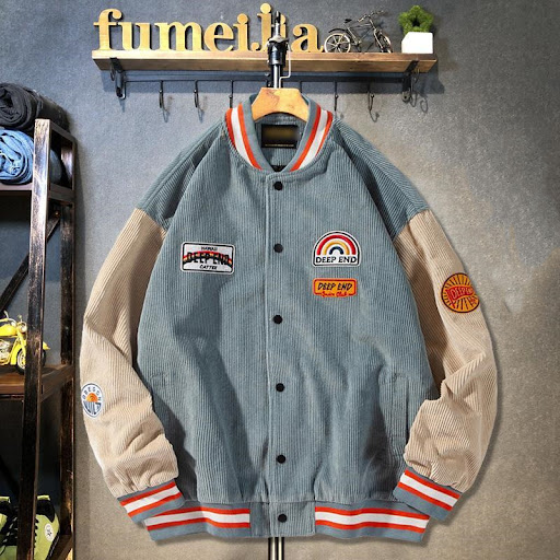 Title 5, Corduroy Baseball Jacket Soft Comfortable Warm ...