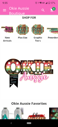 Screenshot Okie Aussie Boutique