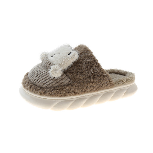 Title 2, Womens Cute Cartoon Baotou Indoor Woolen Cotto...