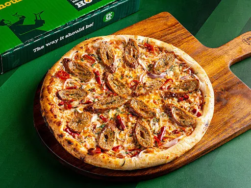 Chicken Seekh Kebab Pizza