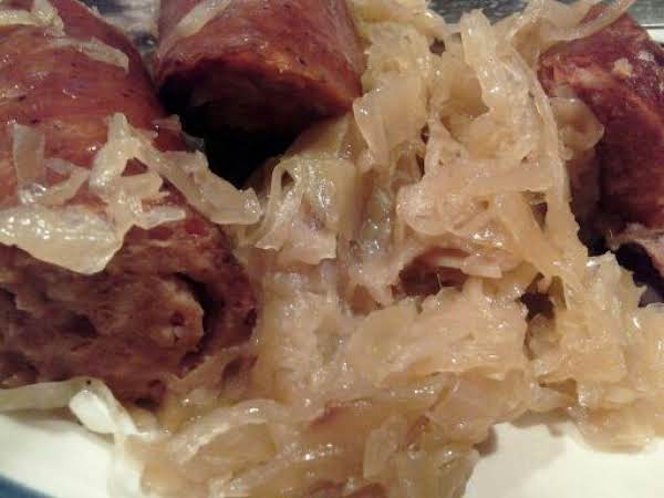 Eric's grandmother's Kapusta and kielbasa_image