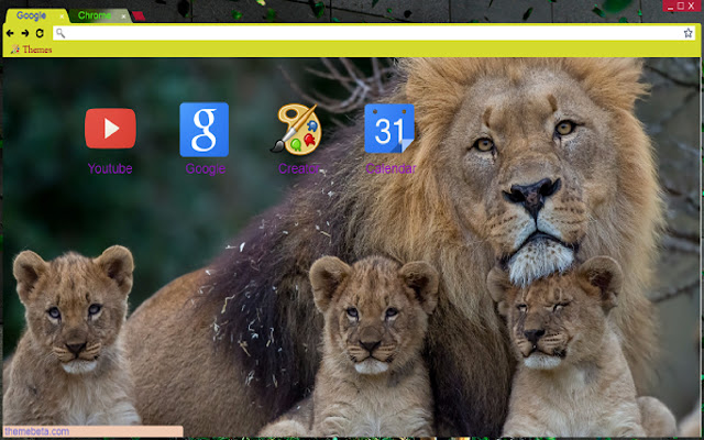 Africa LioN Theme chrome extension