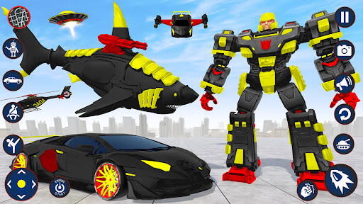Screenshot Shark Robot Car Transform Game