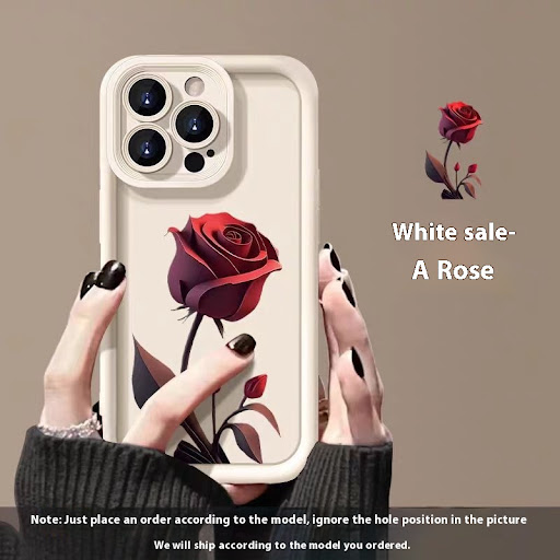 Title 2, Custodia per telefono Red Rose, silicone smerig...