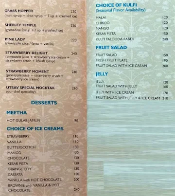 Utsav Restaurant menu 