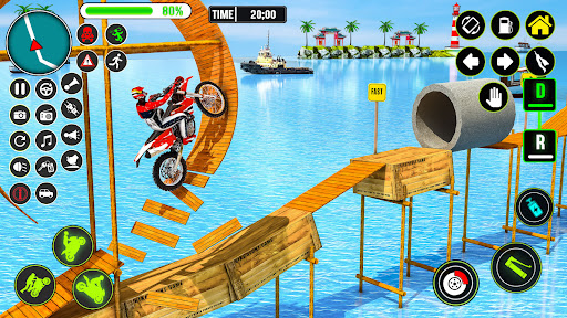 Screenshot GT Bike Racing Game Moto Stunt