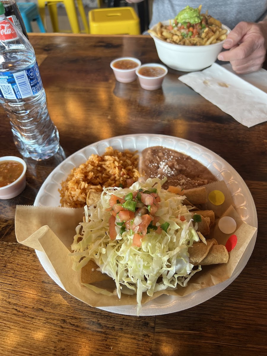 Gluten-Free at El Tianguis Rolled Taquitos