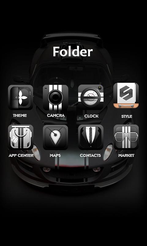 Black Lightning GO Launcher Screen 3