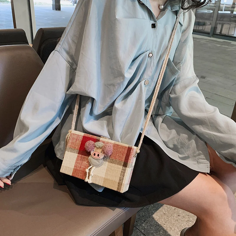 Women's All-match Simple Cartoon Messenger Bag Perfect for Everyday Use, a Versatile and Stylish Accessory that Easily C