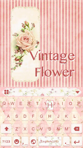 Vintage Flower Keyboard Theme