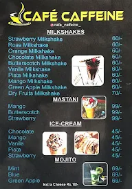 Cafe Caffeine menu 1