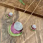Silver Purple Green