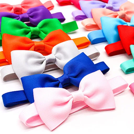 10pcs Pet Dog Bowties Collar Bulk Colorfull Grooming Solid Adjustable Puppy Cat Bow Ties for Cute Dog Cat Collar Pet Acc