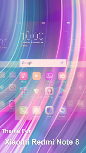 launcher theme for Xiaomi Redmi Note 8 pro