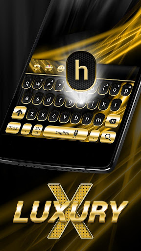 Gold and Black Luxury Keyboard