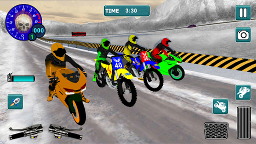 Snow Bike Motocross Racing - Mountain Driving