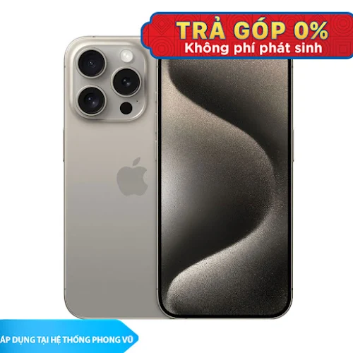 Điện thoại Apple iPhone 15 Pro 1TB Natural Titanium (MTVF3VN/A)