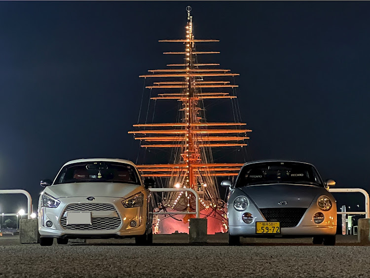 コペンの夜寒い・バイザーカバーありがとう♪・海王丸パーク・納車お披露目会・夜更かし會に関するカスタム事例の投稿画像2枚目