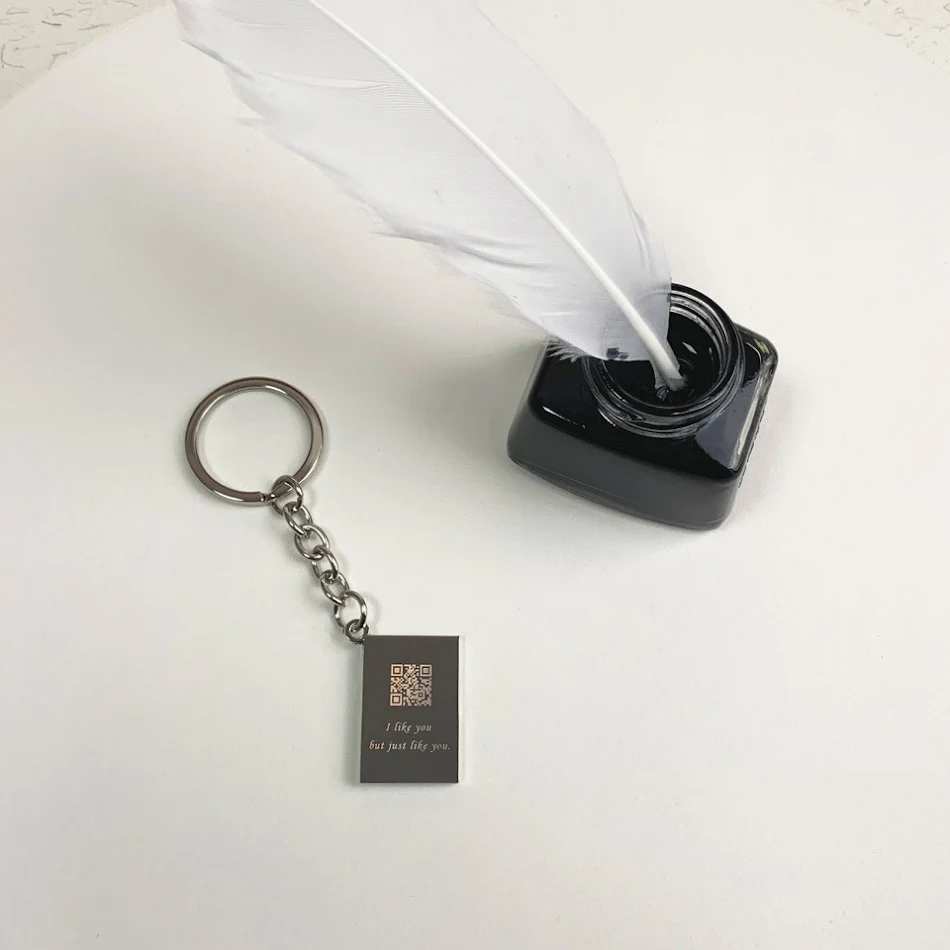 Porte-clés Envelope Express en alliage de zinc pour couples, modèles romantiques, cadeau parfait pour symboliser l'amour et une connexion spéciale.