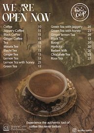 Coffee Cup menu 1