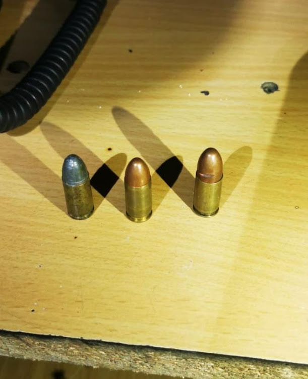 The suspects were found in possession of suspected stolen goods, drugs and ammunition.