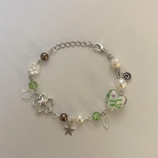 Title 1, Womens White Pearl Glass Bead Bracelet. Elevat...