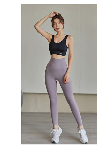 Title 10, Nude Seamless Yoga Pants Womens Elastic High W...