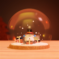 "Happiness On A Snow Globe" 