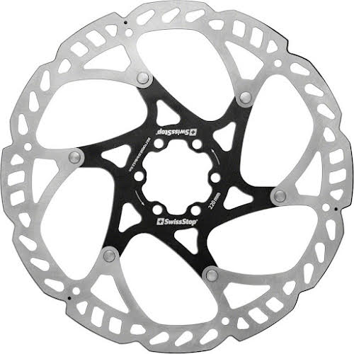 SwissStop Catalyst Pro Disc Rotor - 220mm 6-Bolt Silver/Black