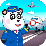 Cover Image of Download Airport professions: Kids games with Panda 1.0.8 APK