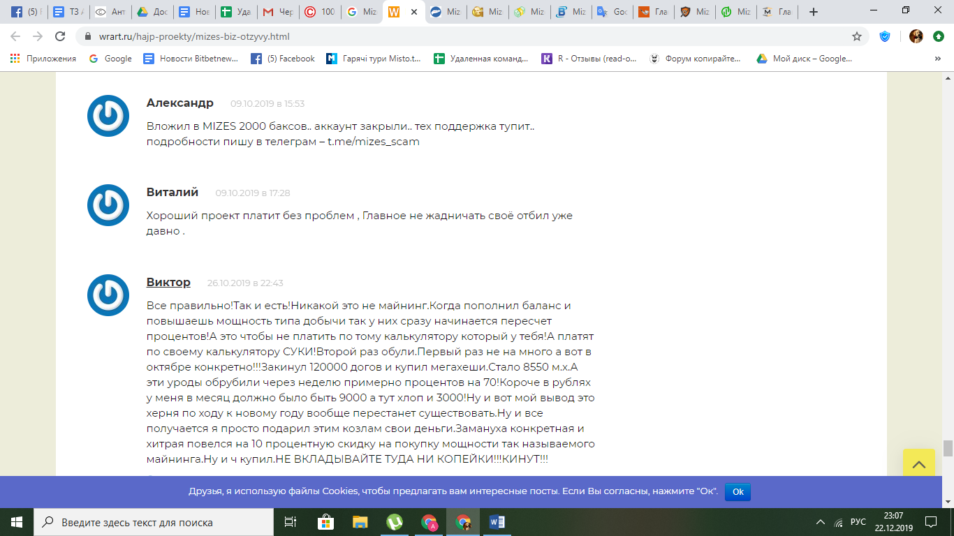 Обзор Mizes: насколько выгодны инвестиции в майнинг-компанию, отзывы о сотрудничестве