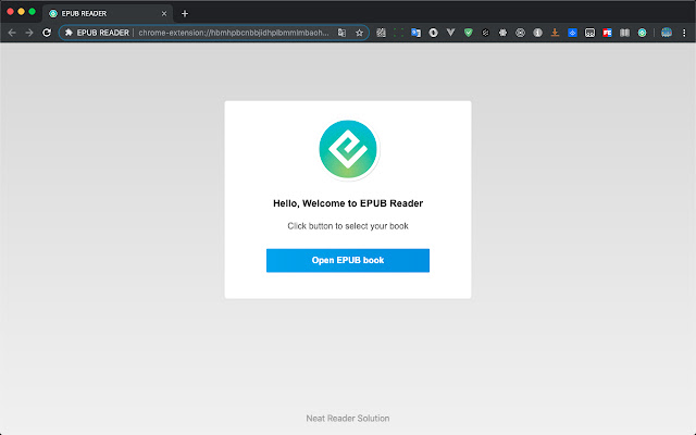 EPUB READER chrome extension