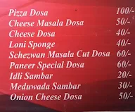 Morya Dosa menu 1