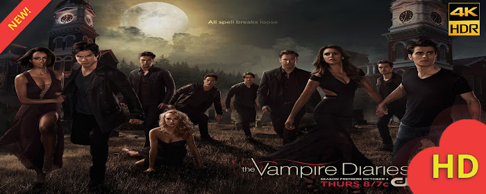 The Vampire Diaries Wallpaper & Season 8 marquee promo image