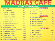 Madras Cafe Since 1983 menu 3