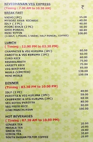 Nivedhanam Veg International menu 3