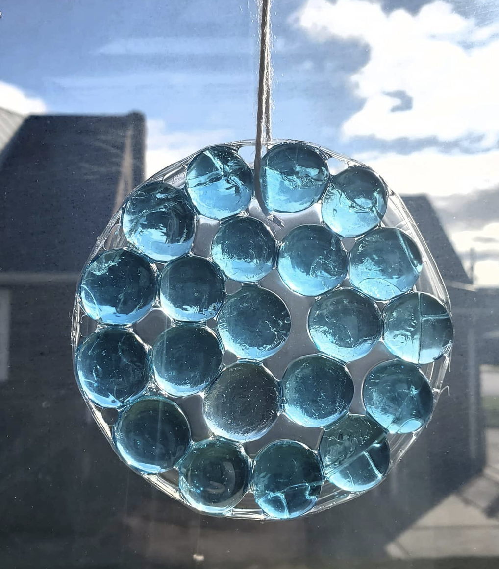 DIY Dollar Store Beads Suncatcher