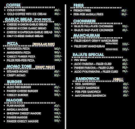 Tummy Fillers menu 1