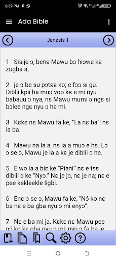 Screenshot NGMAMI KLƆUKLƆU Ɔ - Ada Bible