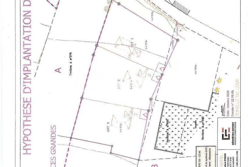  Vente Terrain à bâtir - 1 312m² à Touzac (46700) 