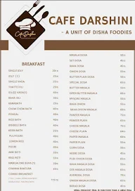 Cafe Darshini menu 1