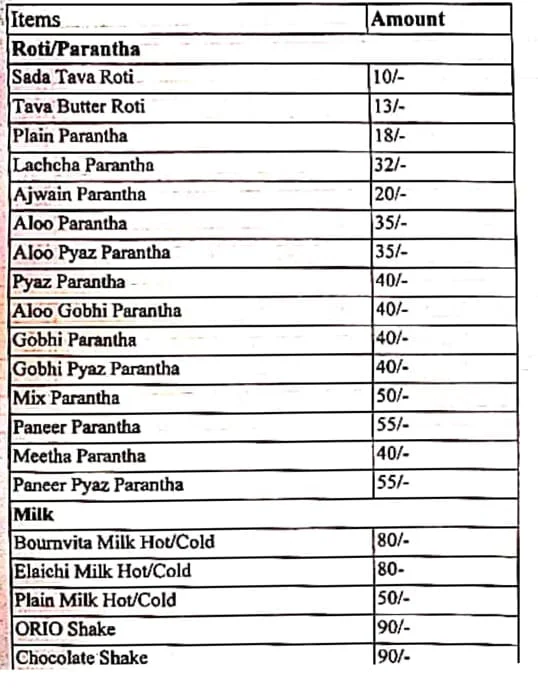 Food Junction menu 