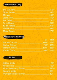 Kill Your Hunger menu 2